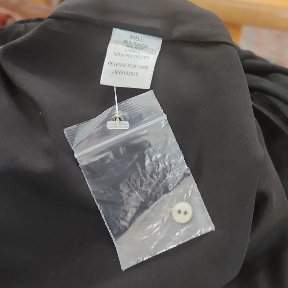 Garnet Hill black Velvet Dress size 8 - Picture 3 of 3